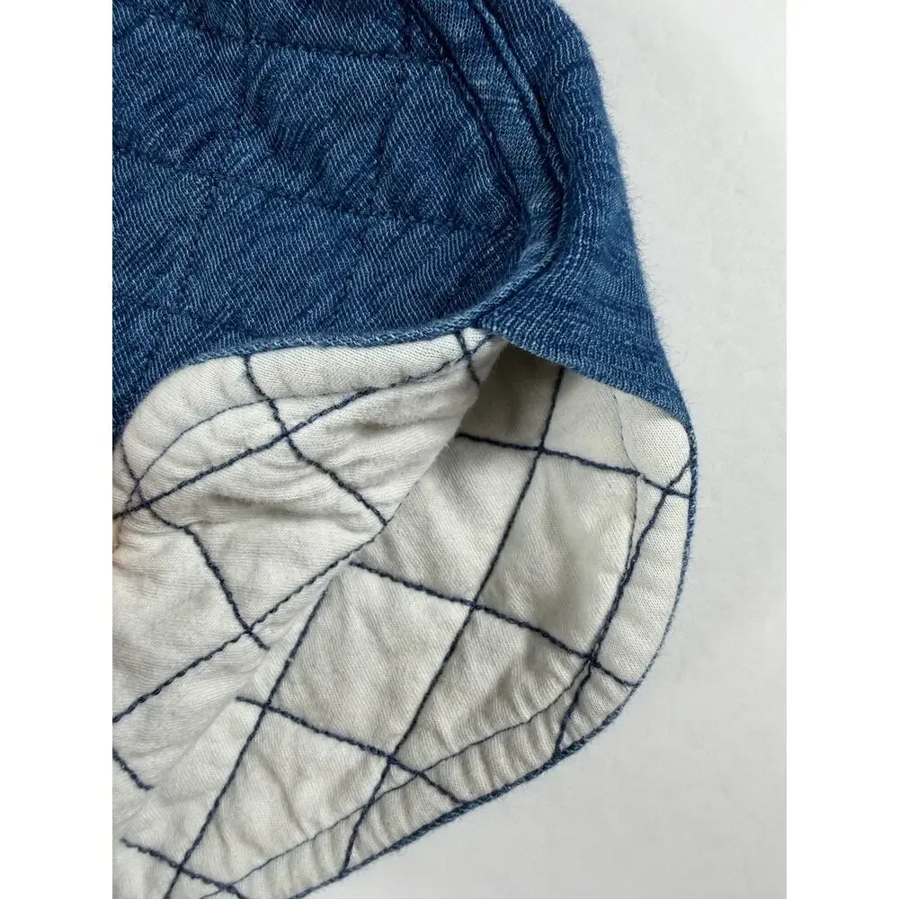 Crewcuts Quilted Cotton Skirt Blue Size 4/5